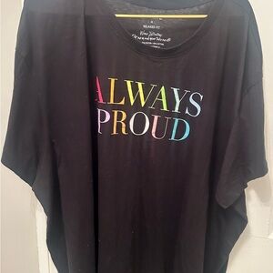 Torrid Black Always Proud T-Shirt 4X